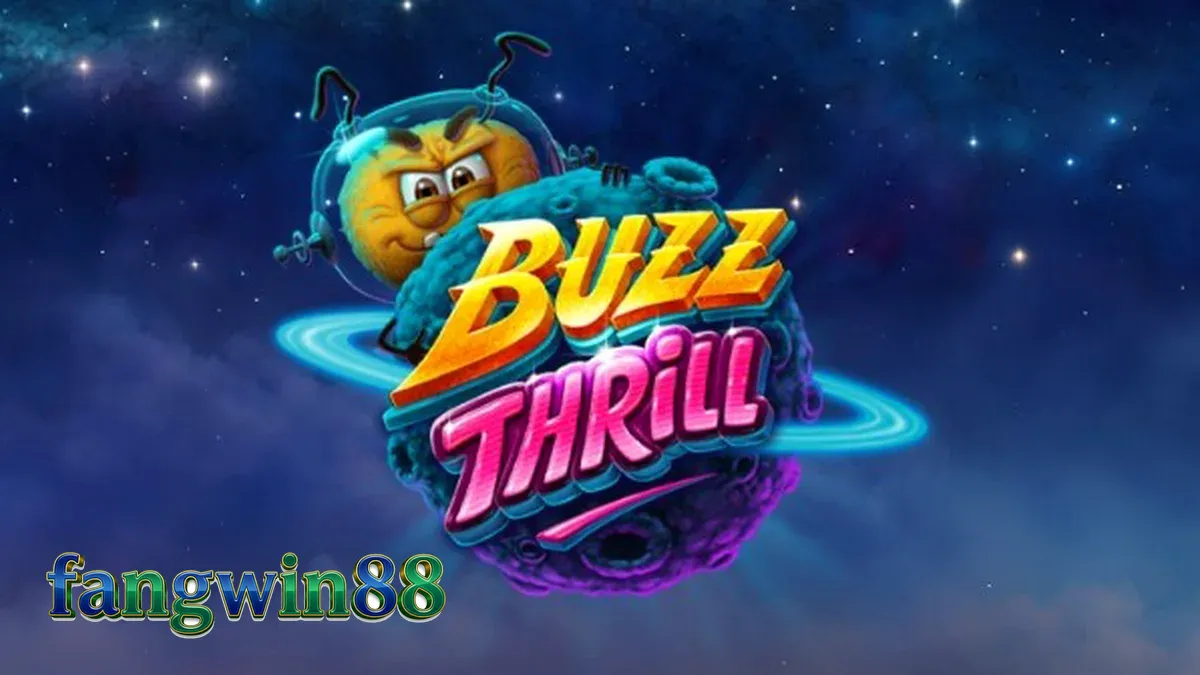 Tampilan grid unik dan karakter lebah alien dalam slot Buzz Thrill