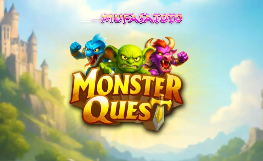 Ksatria menghadapi naga dalam latar kastil abad pertengahan yang gelap di Monster Quest